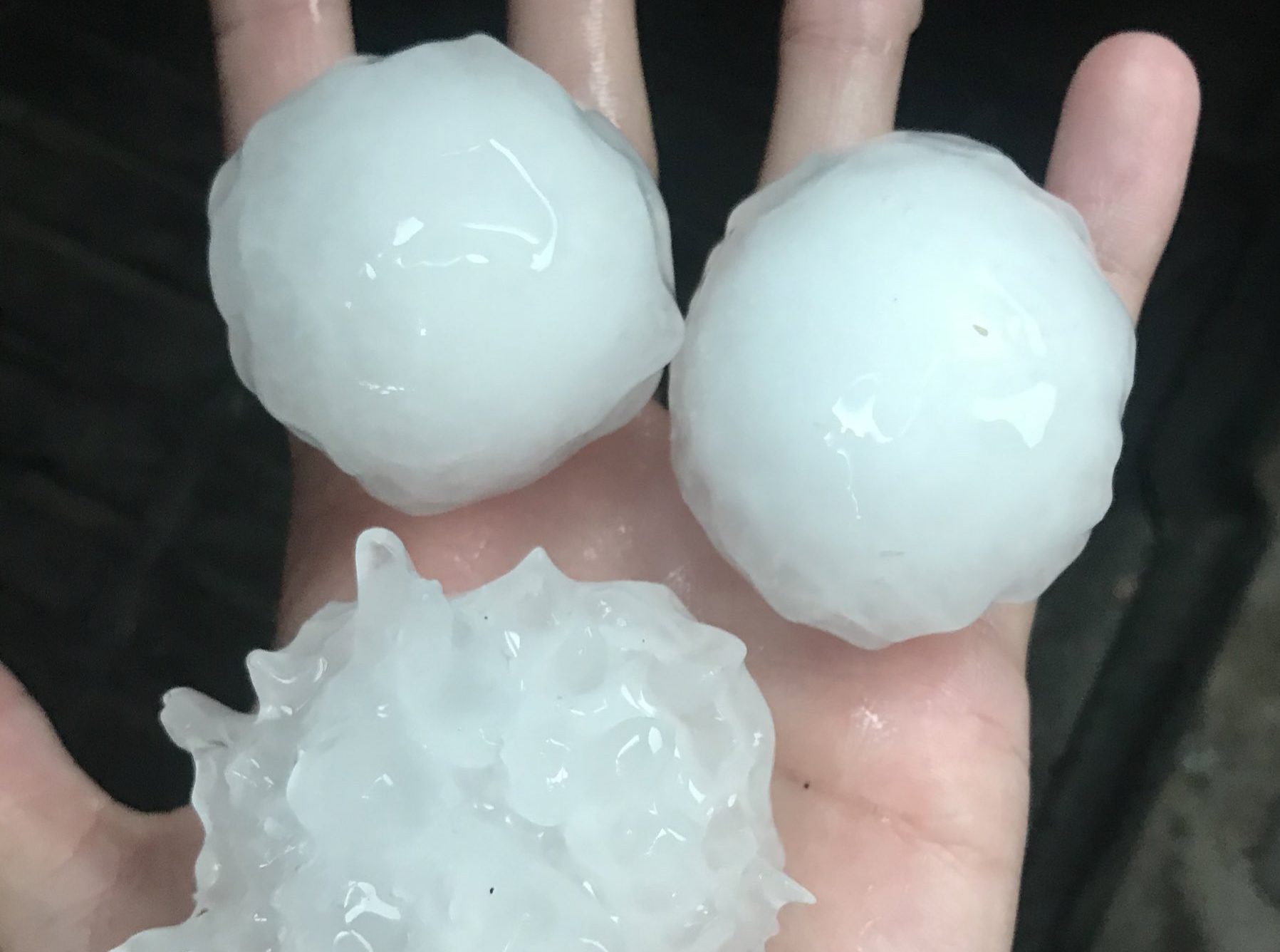 Pictures of massive hail, funnel clouds flood Twitter following southern Alberta storm