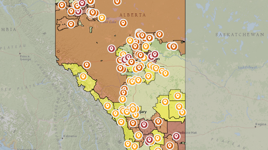 Heat creating dangerous burning conditions, says Alberta Wildfire