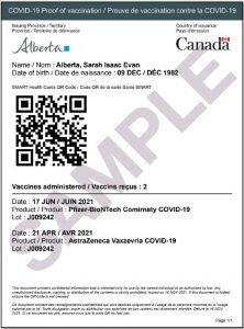 Alberta QR code International Travel