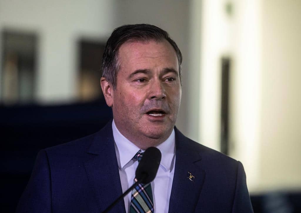 Alberta Premier Jason Kenney announces funding and new steps being taken to help support Albertans experiencing homelessness and domestic violence during the COVID-19 pandemic, in Edmonton on Wednesday November 17, 2021.