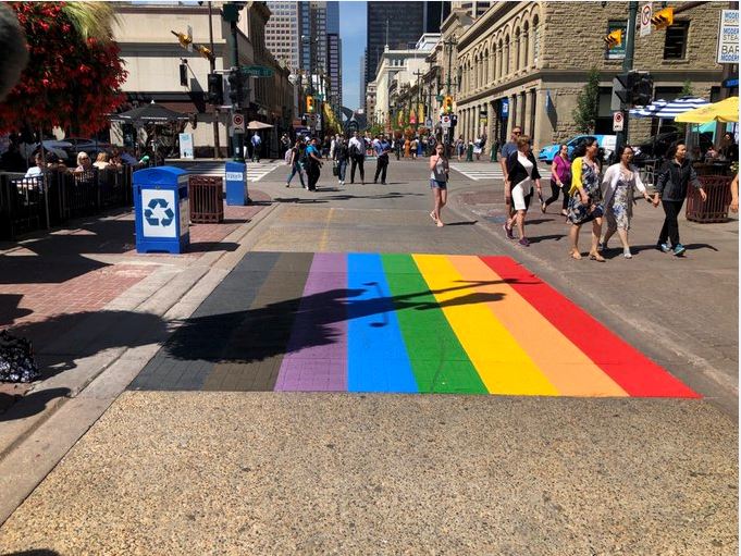Airdrie Pride Rainbow Pathway vandalized for the fourth time