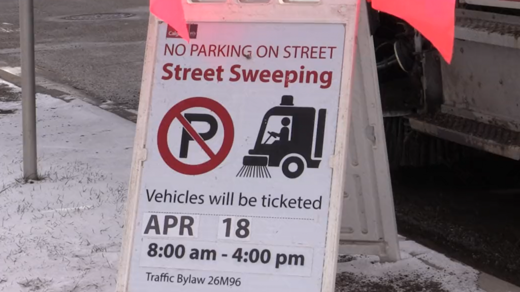 Calgary street sweeping begins, locals reminded to move cars