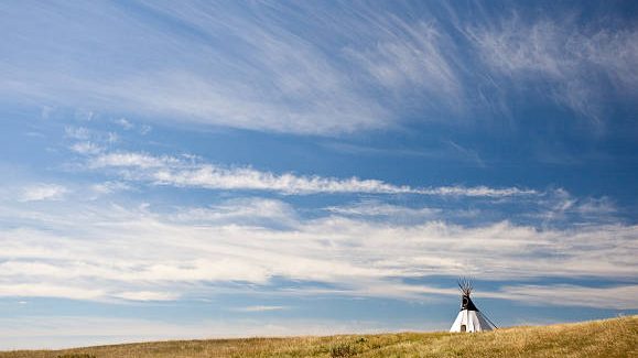 A teepee on the prairie.