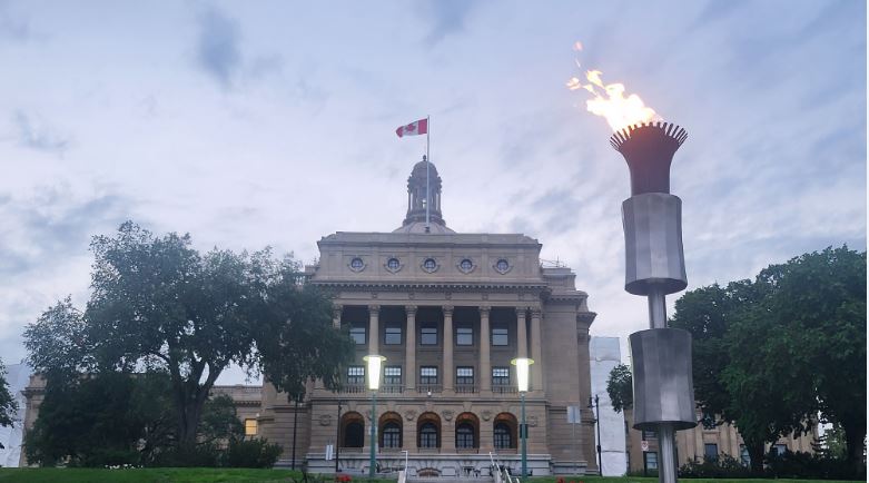 The Alberta Legislature Building is shown.