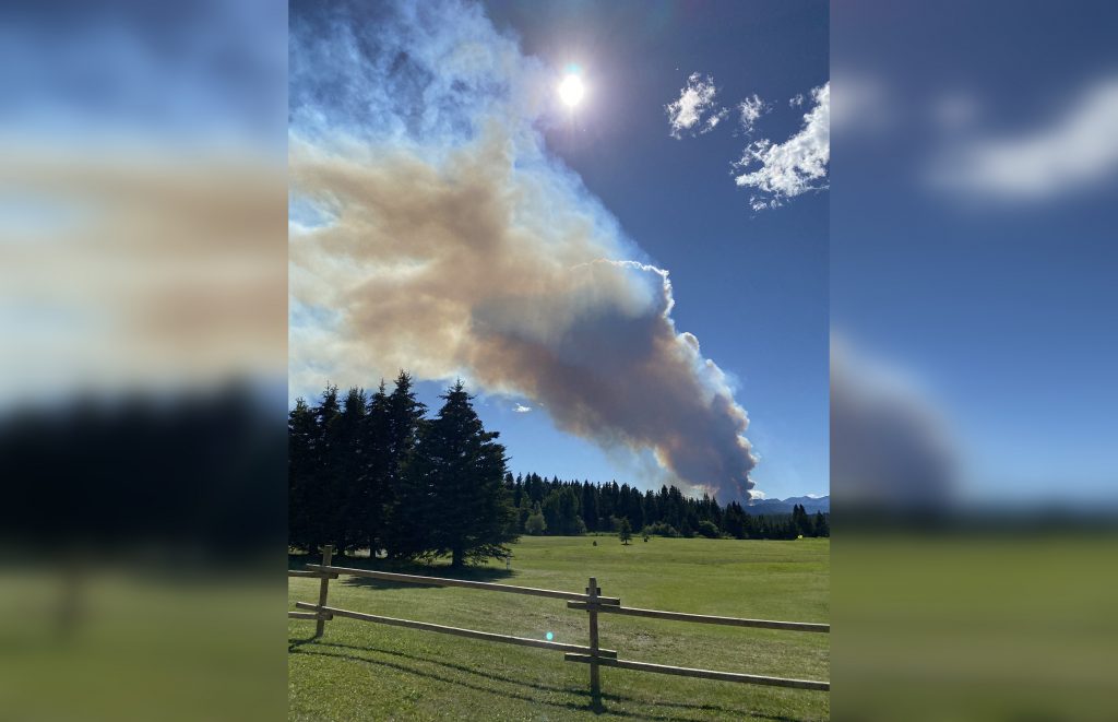 Wildfire threatening parts of Clearwater County west of Red Deer