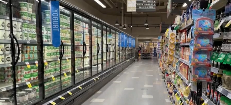 a grocery store aisle