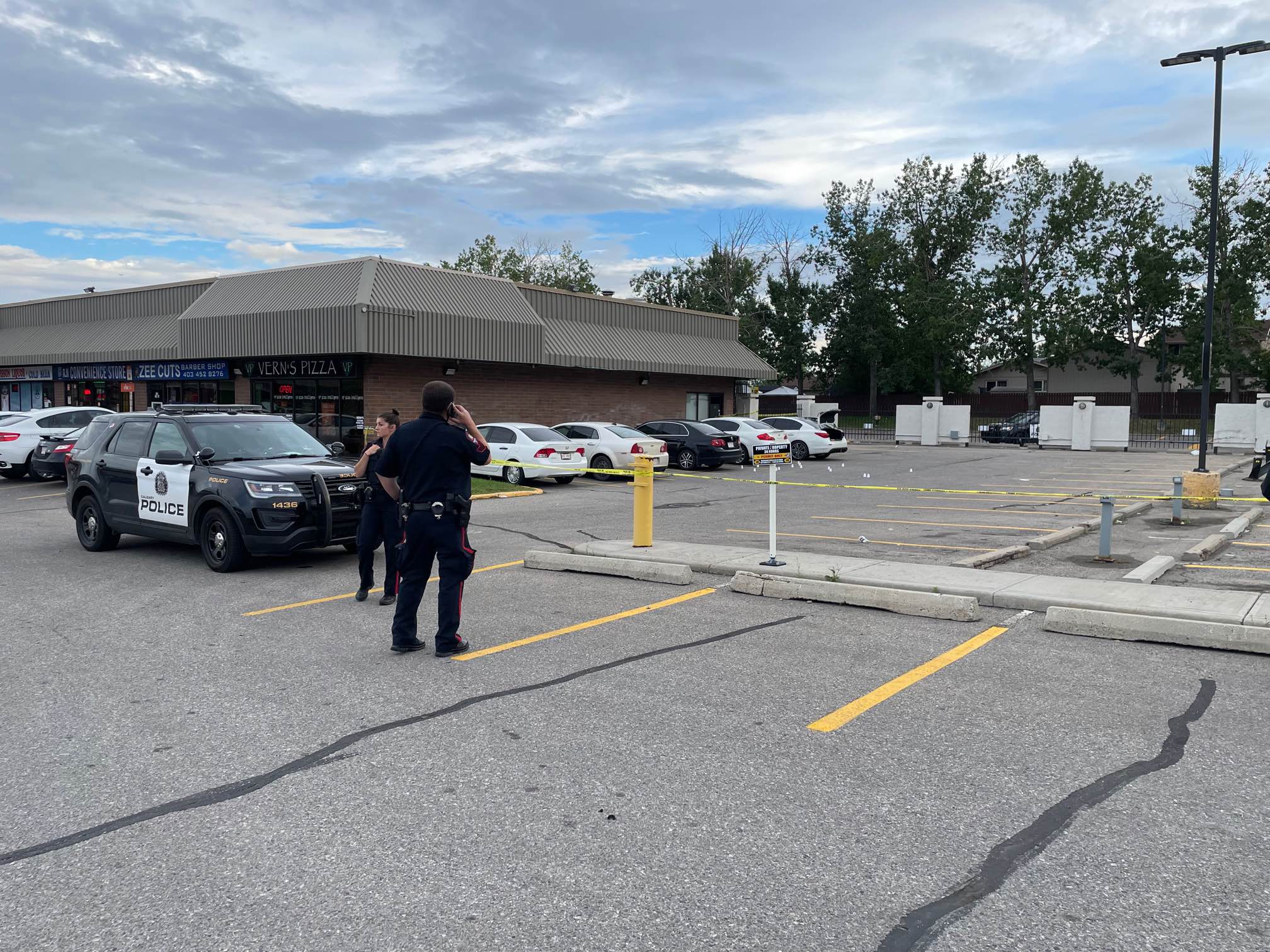 Police are at a crime scene in Radisson Heights in Calgary