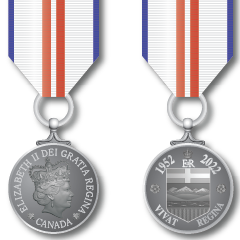 The Platinum jubilee medal design