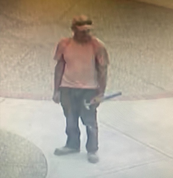 Calgary police are looking for a man alleged to have defaced a church statue. He is described as around 5’11” tall with a slim build. Police say he may have tattoos on his left arm. He was last seen wearing an orange T-shirt, a baseball cap, sunglasses, dark construction pants, and construction boots.