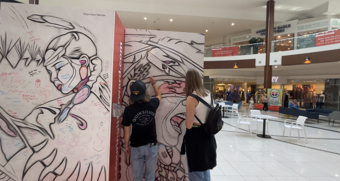 Indigenous art shown at Calgary's Southcentre Mall