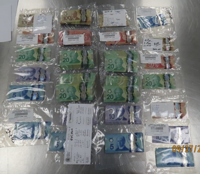 Cash seized by Calgary police