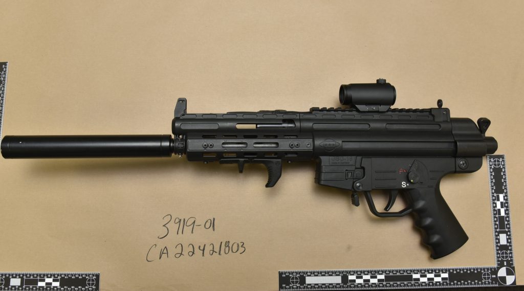 A GSG-16 rifle seized by Calgary police