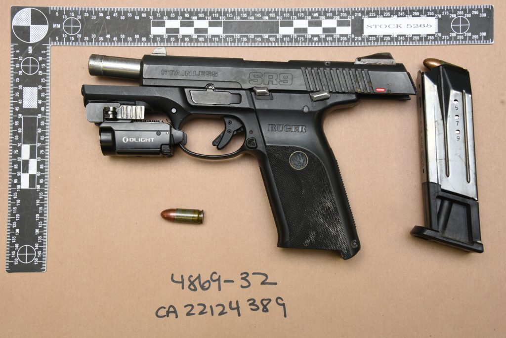 A 9mm seized by Calgary police.