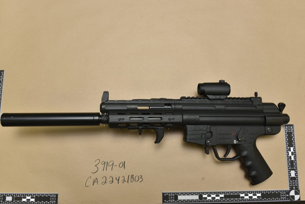 A GSG-16 rifle seized by Calgary police