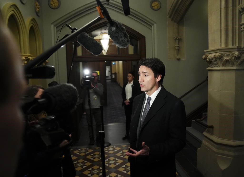 Prime Minister Justin Trudeau arrives to a cabinet meeting on Parliament Hill in Ottawa