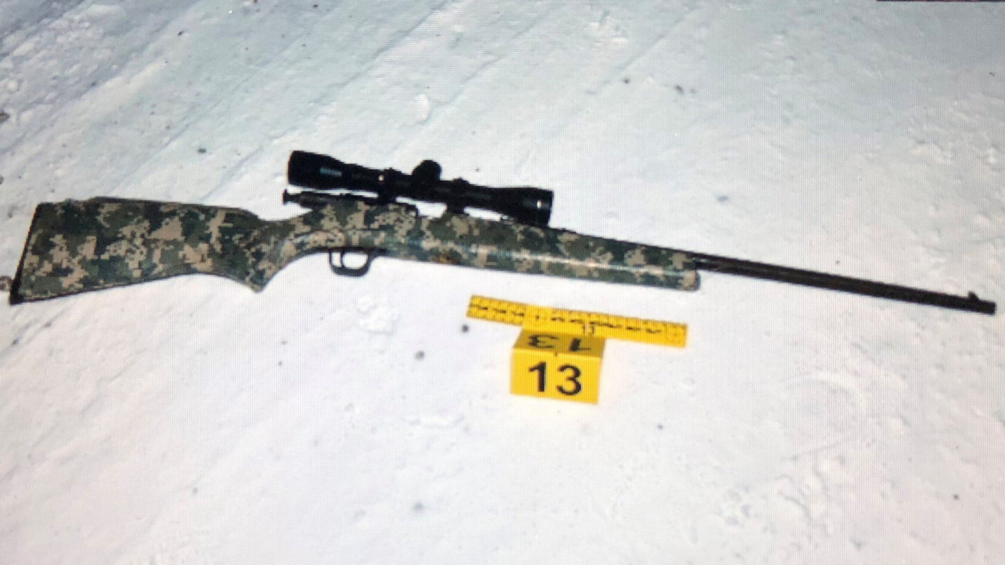 Rifle Photo of the rifle RCMP found on the scene at Samson Cree Nation