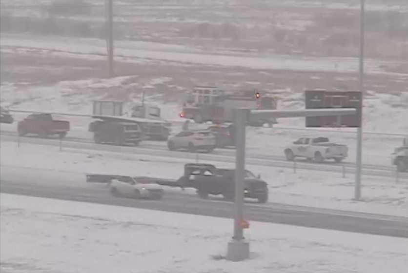 A view of Stoney trail from a traffic camera