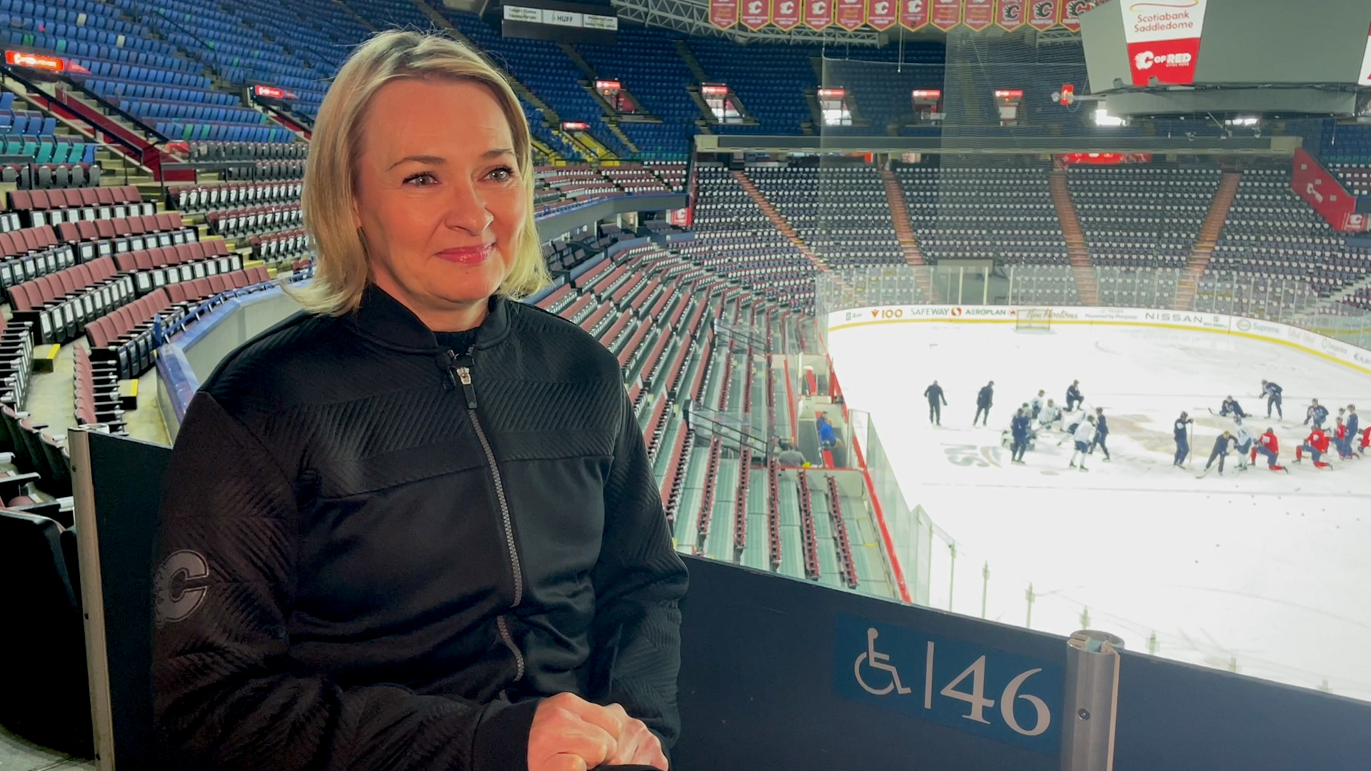 Susan Darrington, VP of Building Operations for the Saddledome in Calgary