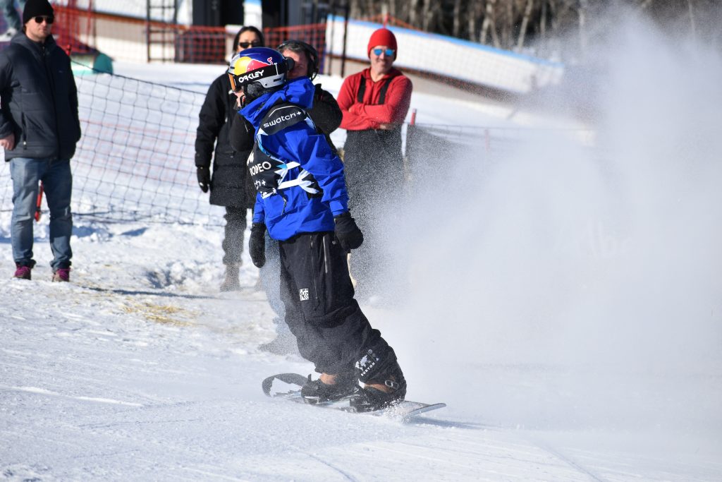 FIS Snowboard Slopestyle World Cup action at Calgary's WinSport