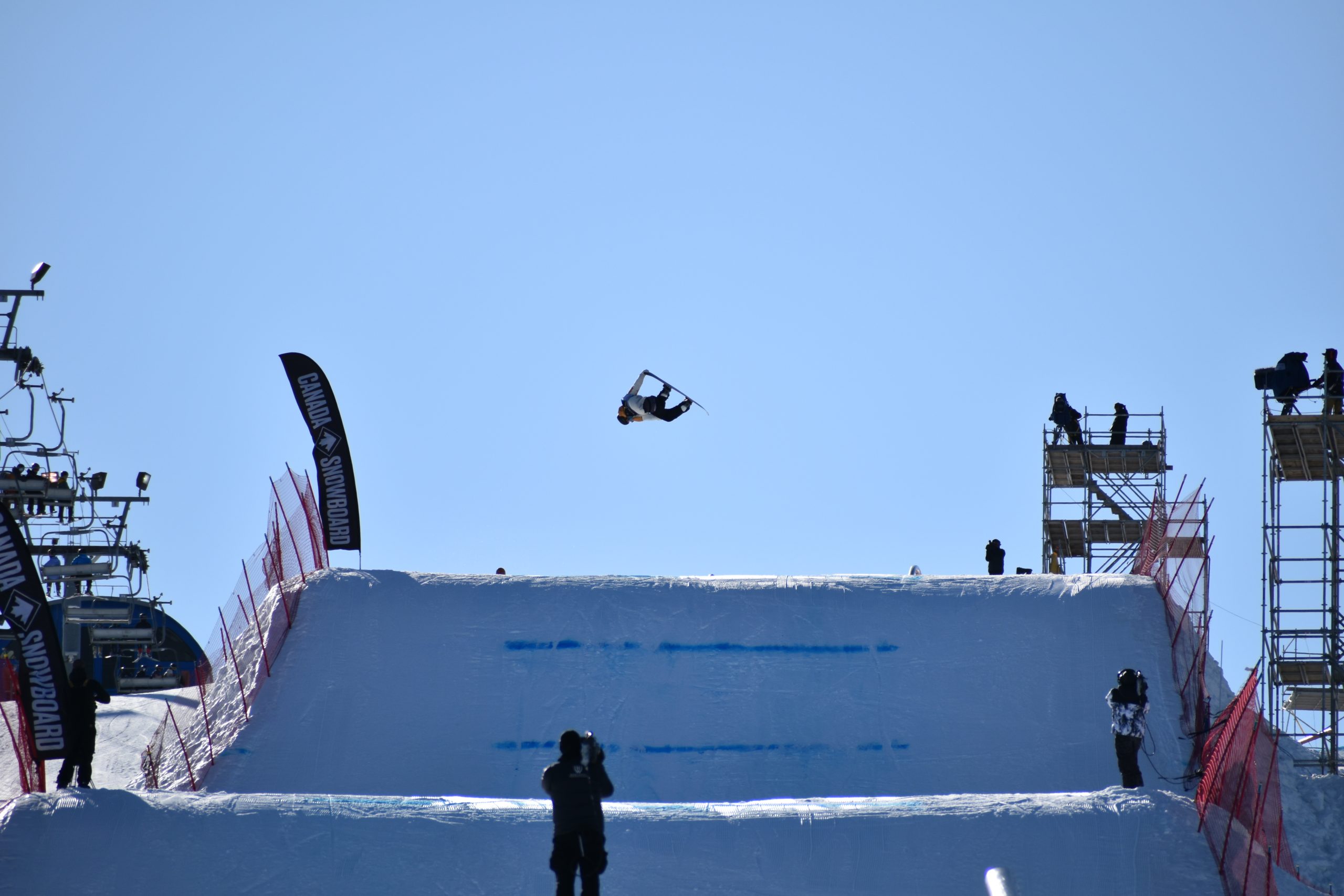 FIS Snowboard Slopestyle World Cup action at Calgary's WinSport