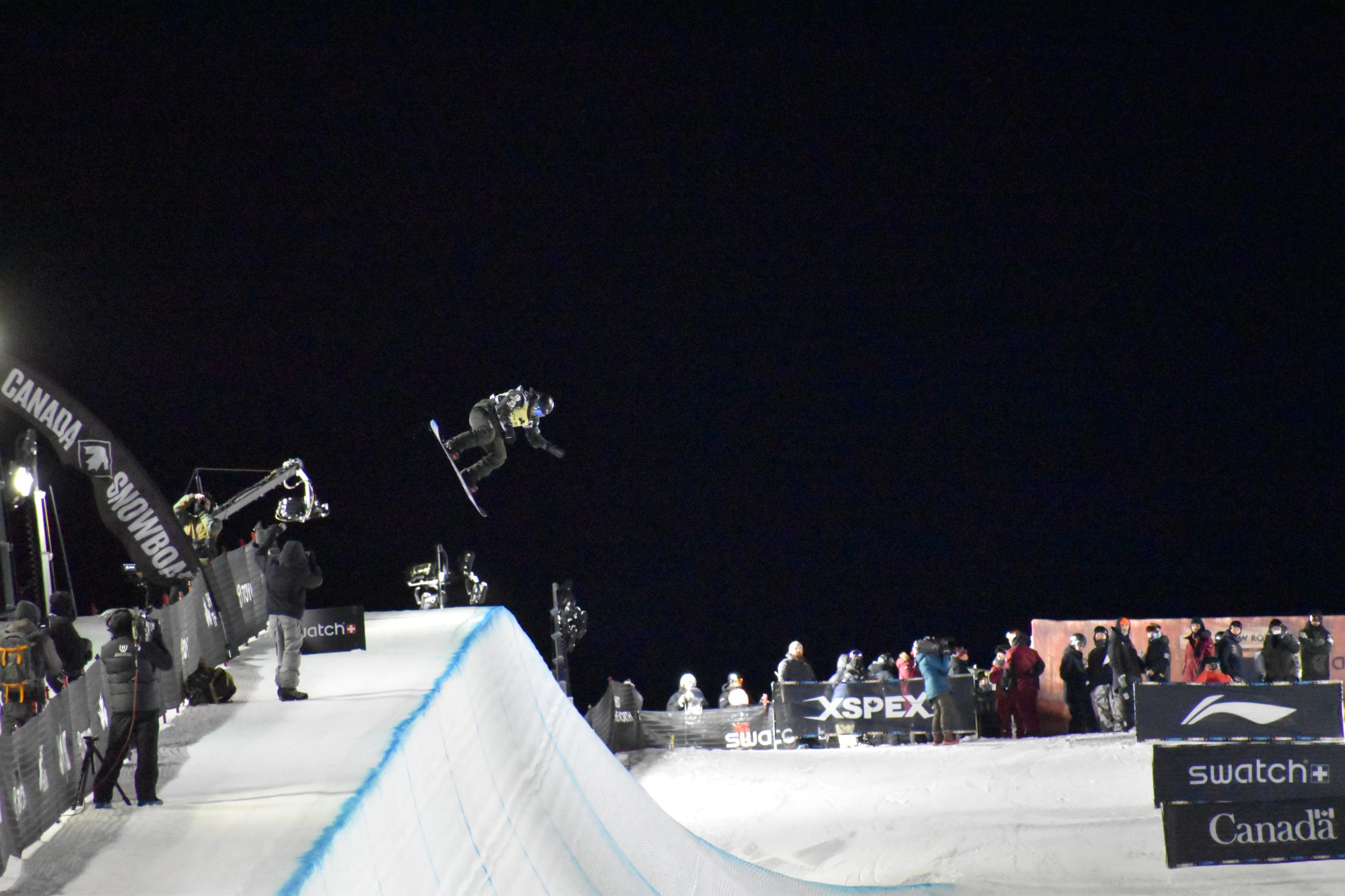 FIS Snowboard Halfpipe World Cup Final action at Calgary's WinSport on Friday, Feb. 10, for the 2023 Snow Rodeo