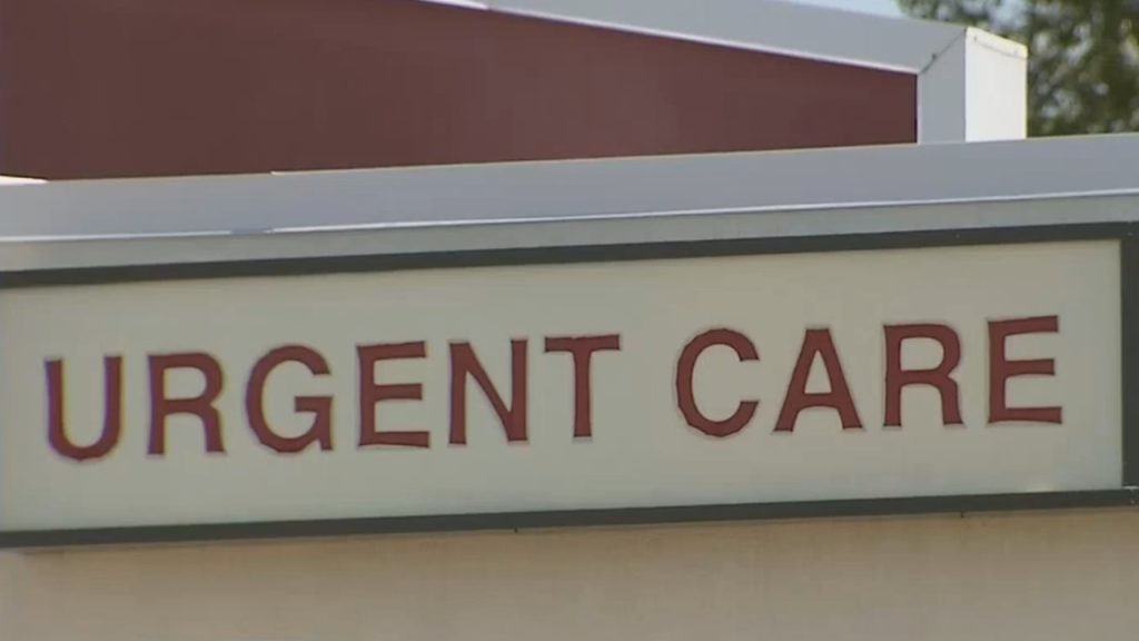 An urgent care sign in Airdrie