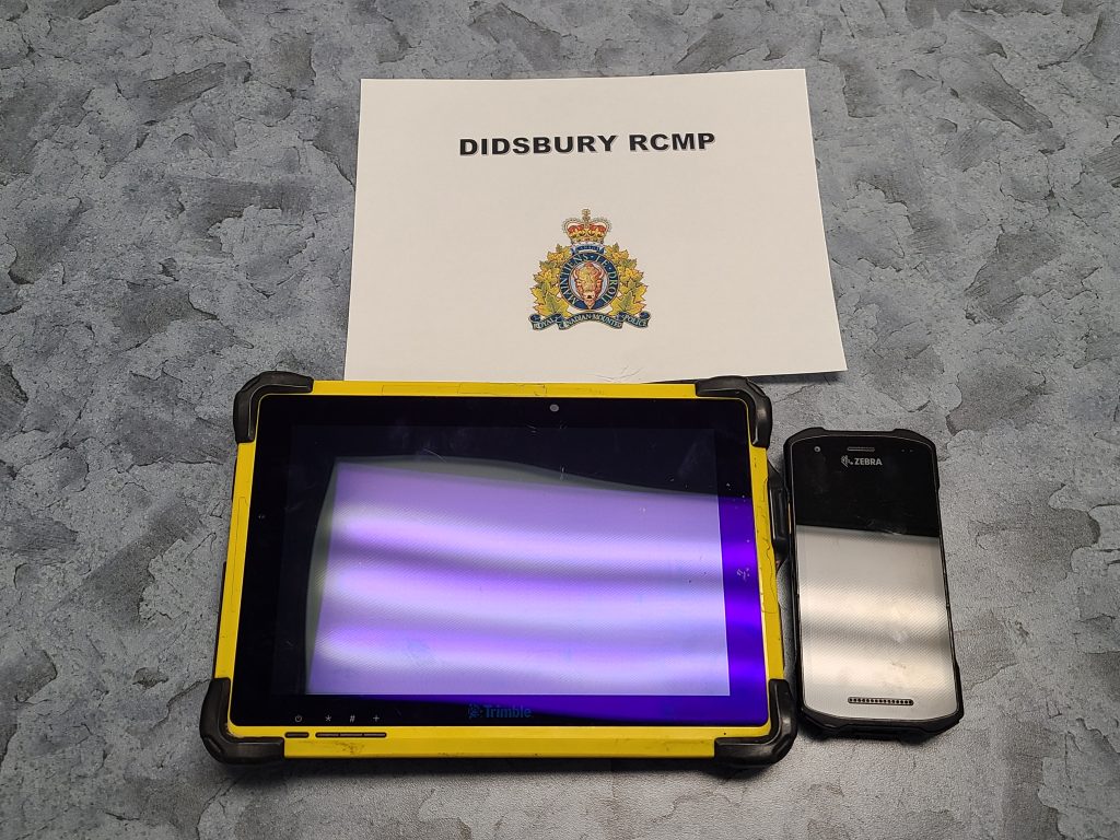 A couple of devices seized by Alberta RCMP.