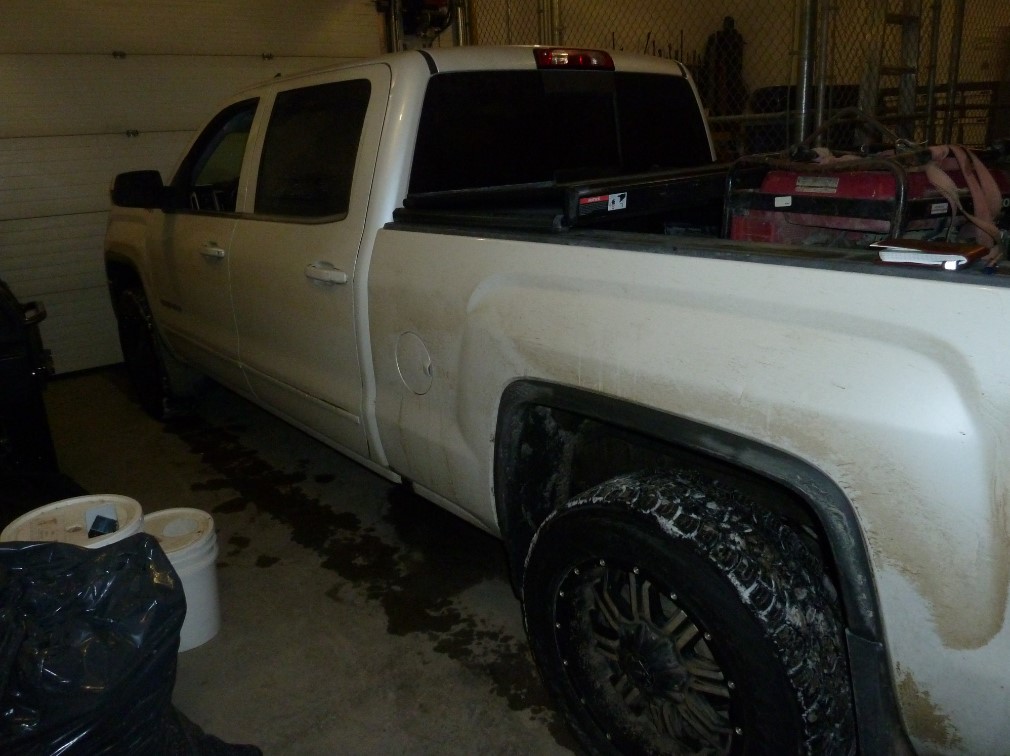 White 2017 GMC Truck A white 2017 GMC Sierra truck that RCMP allege was stolen from Cranbrook, B.C.