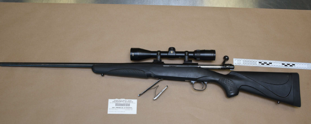 A Winchester Model 70 rifle