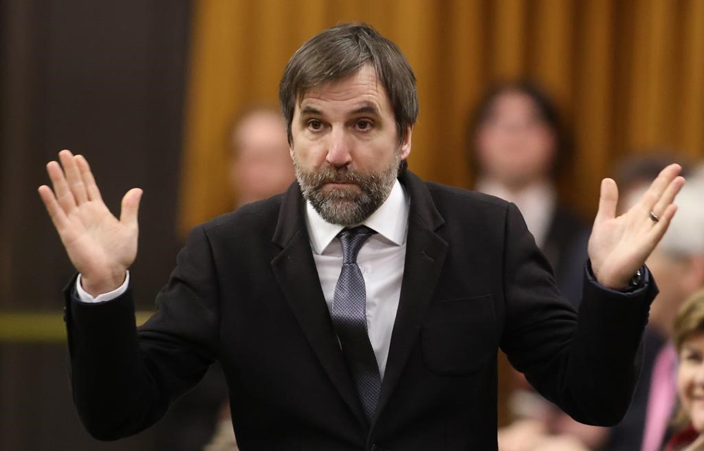 Minister of Environment and Climate Change Steven Guilbeault rises during Question Period in the House of Commons on Parliament Hill in Ottawa