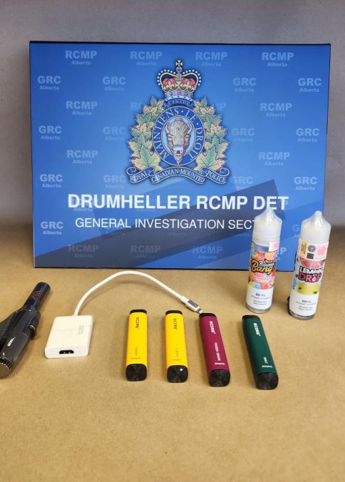 Items seized by Drumheller RCMP