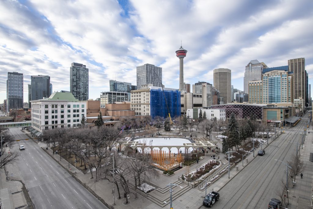 Olympic Plaza in downtown Calgary is set for a full rebuild as part of the downtown revitalization strategy.