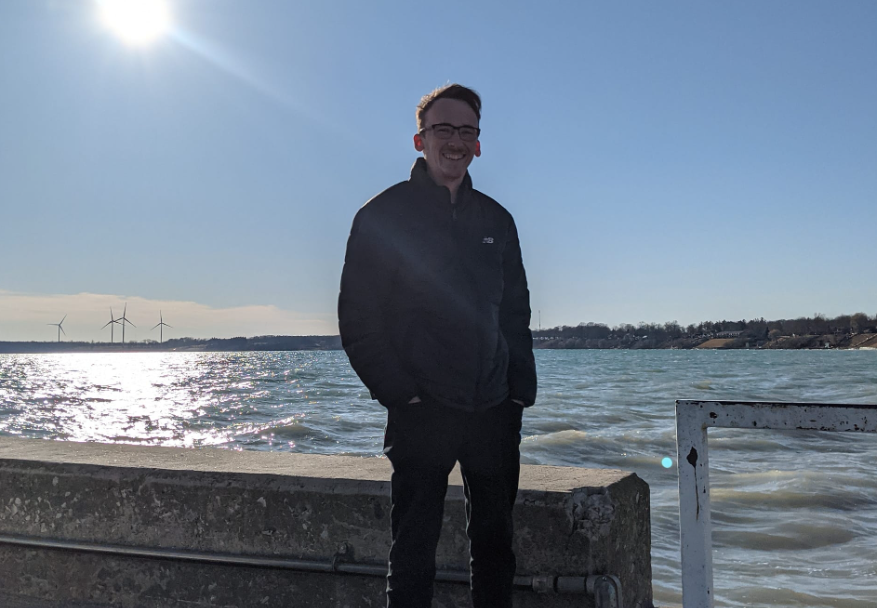 Liam Johnston, pictured here in 2021, was killed when the trench he was working in collapsed on him in Calgary's northwest on June 8, 2023