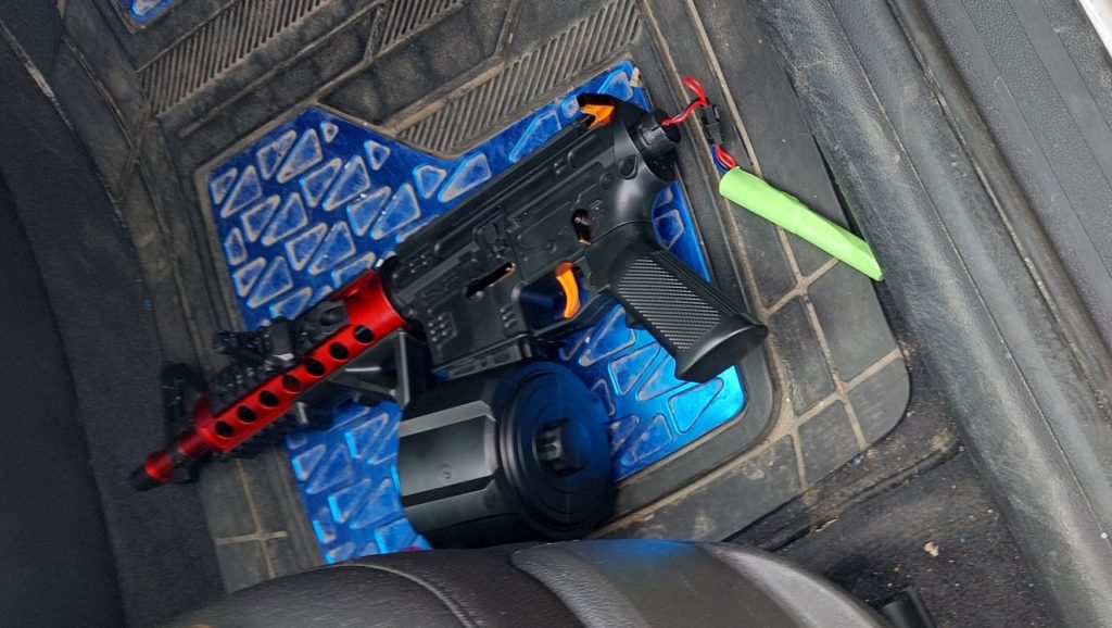 An airsoft gun seized by police in southeast Calgary