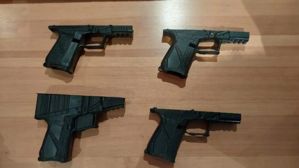 Calgary police seized multiple firearms, ammunition, 3D printers and drugs as part of a national project targeting weapons trafficking. (Courtesy Calgary Police)