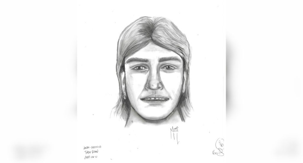 A composite sketch of a sexual assault suspect in Taber