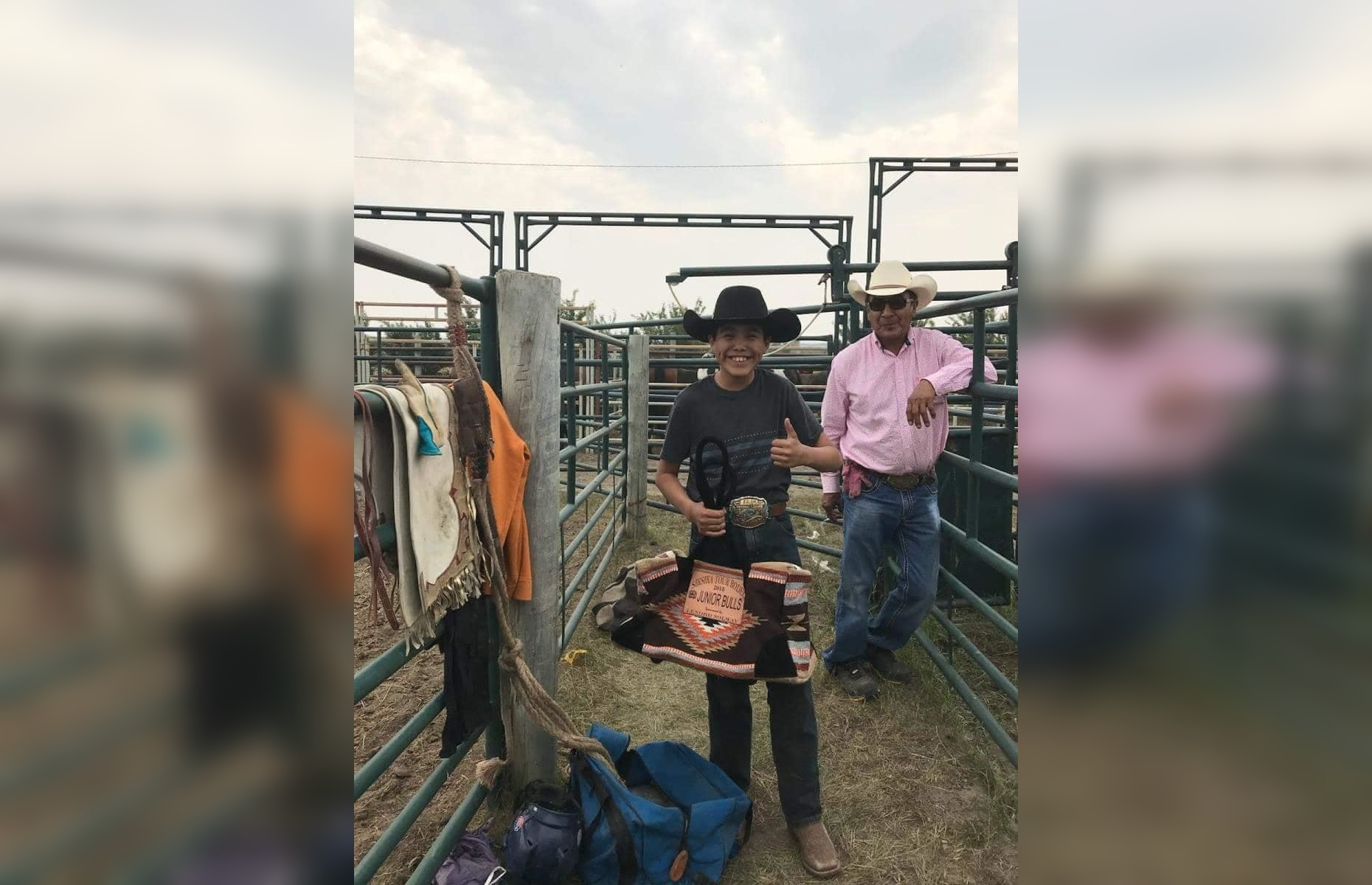 Bull riding backpack sale