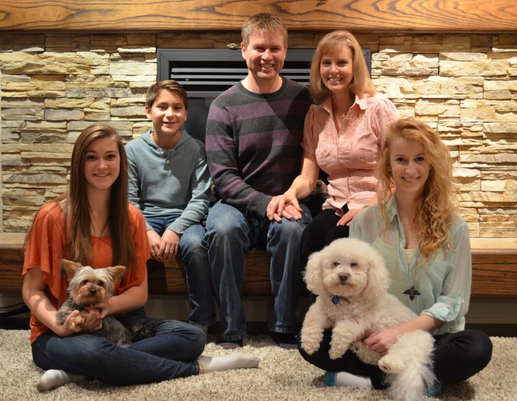 Ginny the Yorkie Ginny the Yorkie, left, with the Pederson family