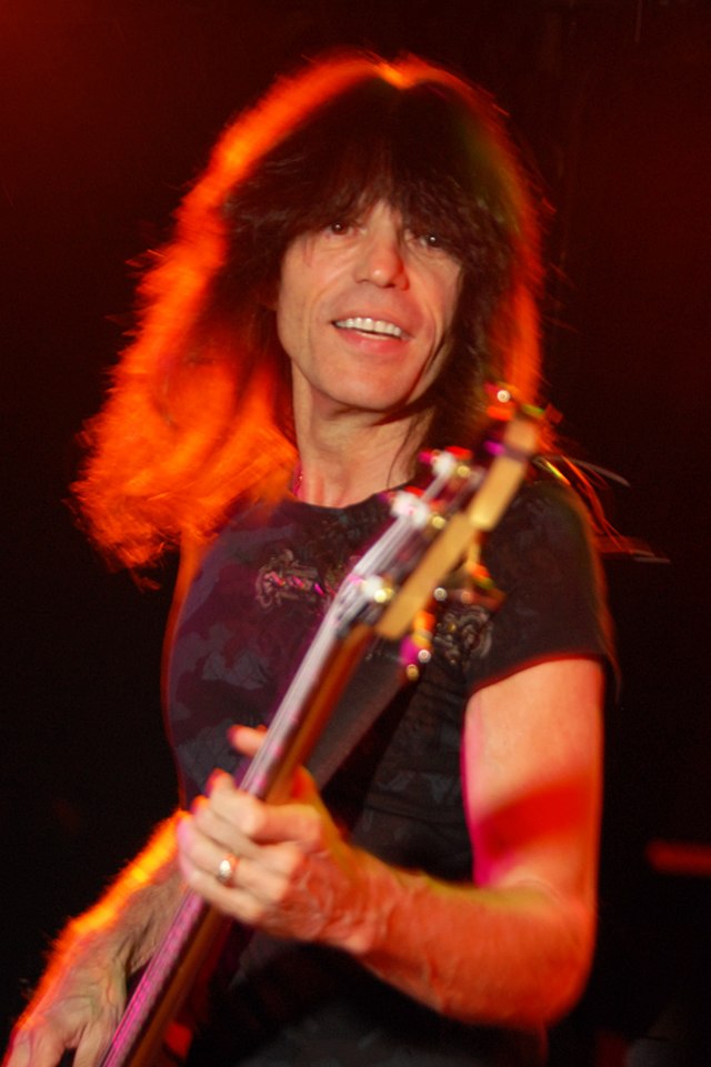 Rudy Sarzo performing at The Roxy, West Hollywood, CA