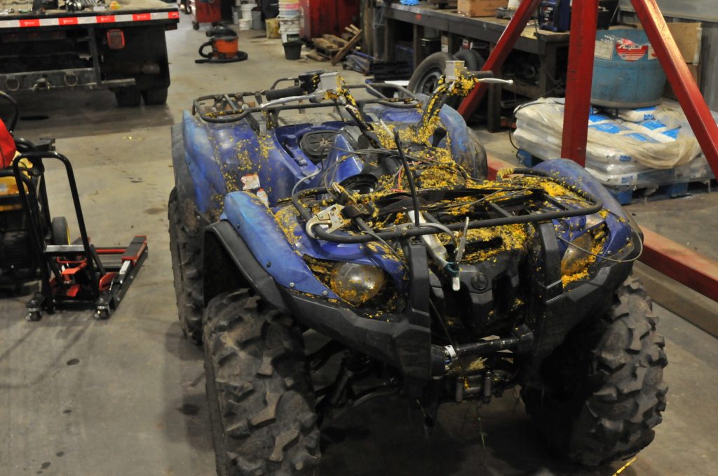 An ATV that RCMP says was reported stolen