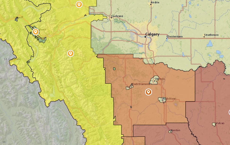 Another bout of hot and dry conditions once again this summer, according to albertafirebans.ca, has prompted local governments in Foothills County to the south of the city, Vulcan County and the County of Newell to the southeast, and the northern portion of the Calgary Forest Area to take measures to prevent the ignition of new forest fires.