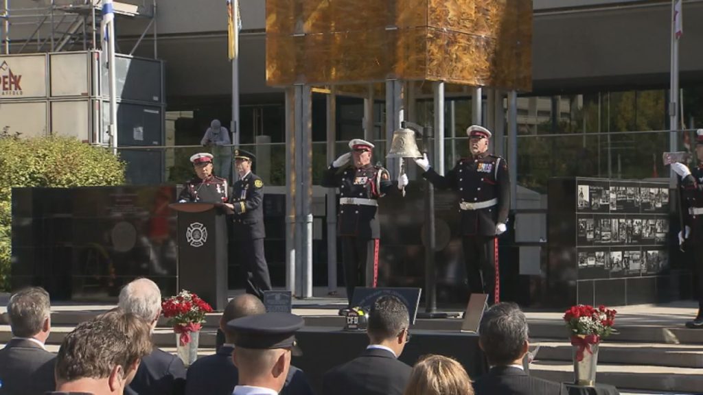 firefighters 3 Calgary fighters are honoured in a 2023 ceremony at City Hall in Calgary