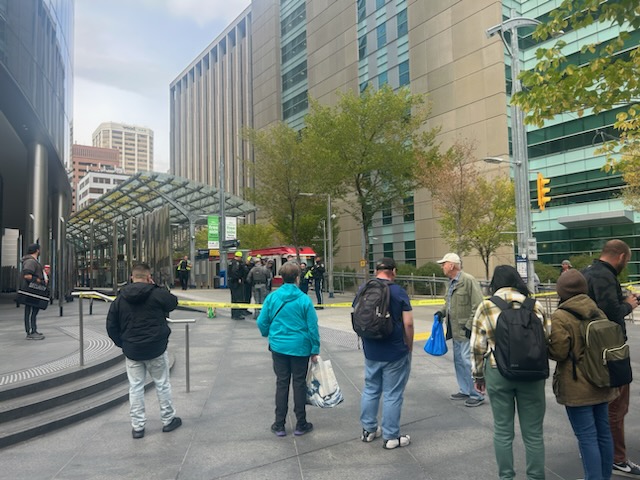 Calgary Transit incident on 5 Avenue Station in downtown Calgary