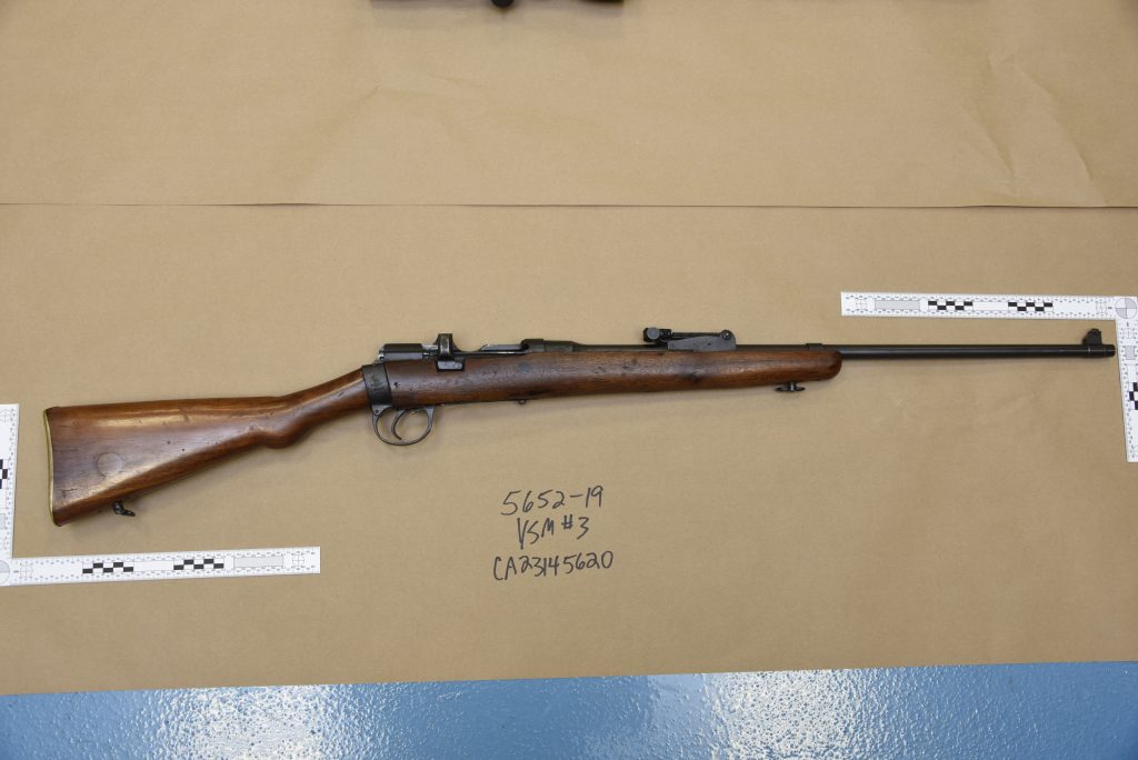 A long gun seized by police