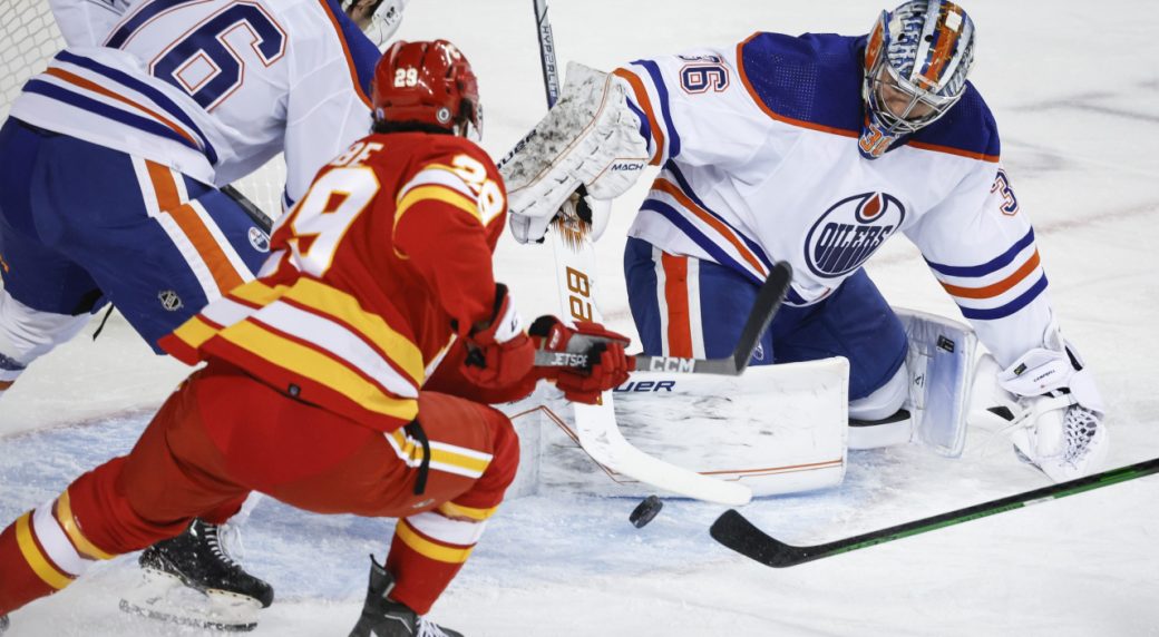 NHL unveils Heritage Classic jerseys for Oilers, Flames