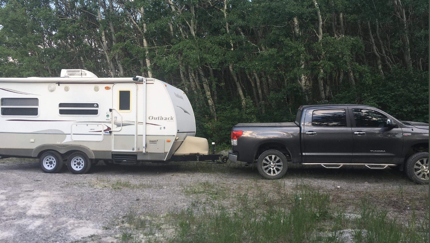 A Calgary family is asking for the return of their dog who was in the back of Toyota Tundra truck in a southwest driveway when it was stolen Wednesday morning. 