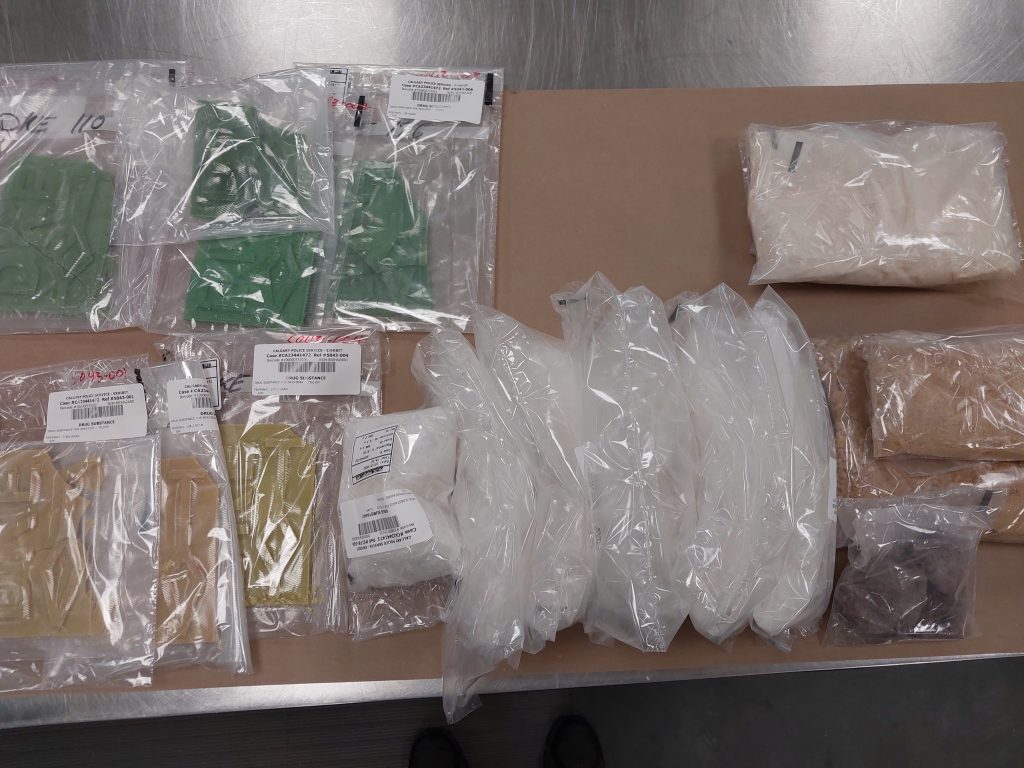 Calgary police have charged three people after two investigations led to the seizure of more than $2,000,000 in drugs. Police said Tuesday the investigation began earlier in the fall after receiving a tip about a man thought to be trafficking drugs in the northeast. Investigators conducted a traffic stop after receiving an anonymous tip that corroborated this information, pulling over a man believed to be trafficking drugs. A search on two homes and another vehcle was completed. Arshman Saleem Abdullah, 29, of Calgary, was charged with seven criminal offences, including four counts of a possession of a controlled substance for the purpose of trafficking, one count of manufacturing a controlled substance, one count of proceeds of crime and one count of possession of a dangerous weapon. He is set to appear in court on Nov. 10. Throughout the investigation, $733,500 worth of drugs were seized, including 5.5 kilograms of methamphetamine, 1.3 kilograms of MDMA, 1.2 kilograms of fentanyl, and 39.8 grams of cocaine, according to police. Police also began another investigation in August after they say a man failed to give officers a valid I.D. after a vehicle accident when suspected illicit drugs were found in the vehicle he was driving. On Friday, Oct. 20, a search warrant was executed on a vehicle and a home on Erin Woods Lane SE. Elroy Brooks, 46, of Calgary, has been charged with two counts of possession of a controlled substance for the purpose of trafficking and two counts of breaching of a release order. His court date is Nov. 3. Kattie Hagan, 37, of Calgary has been charged with two counts of possession of a controlled substance for the purpose of trafficking and one count of proceeds of crime. Hagan is to make a court appearance on Dec. 6. In this investigation, police recoved 15.3 kilograms of cocaine anc 2.3 kilograms of fentanyl, worth more than $1,882,000. Anyone with information about these incidents is asked to contact police by calling 403-266-1234 or anonymously through CrimeStoppers.