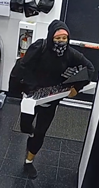 Calgary police are asking for help from the public to identify more suspects in the alleged robbery of a Sephora store in the southeast multiple times from August to October. (Courtesy Calgary police)