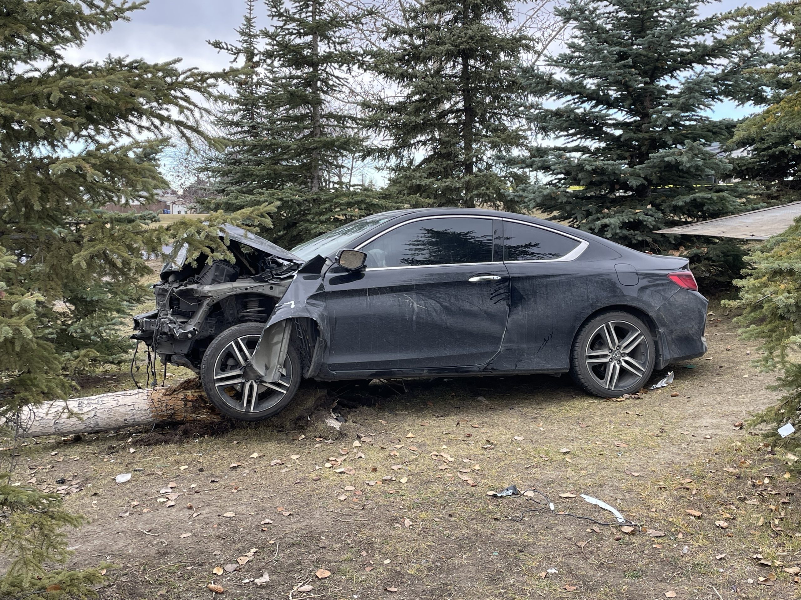 A car involved in a shooting in Marlborough on Thursday, Nov. 9, 2023.