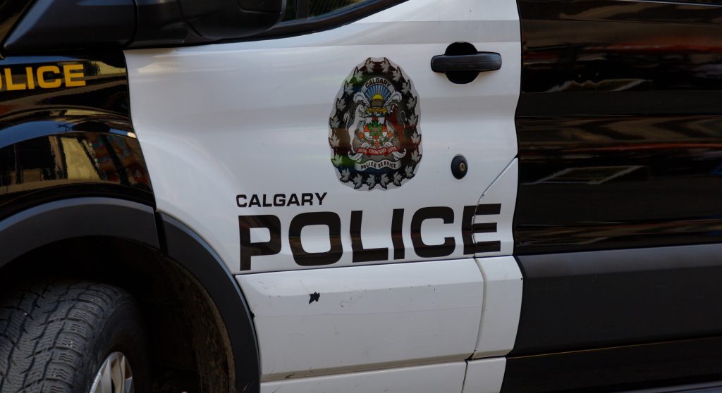 A Calgary police vehicle.